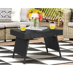Masa pentru reviste pliabila Costway HW69576DK (Black)