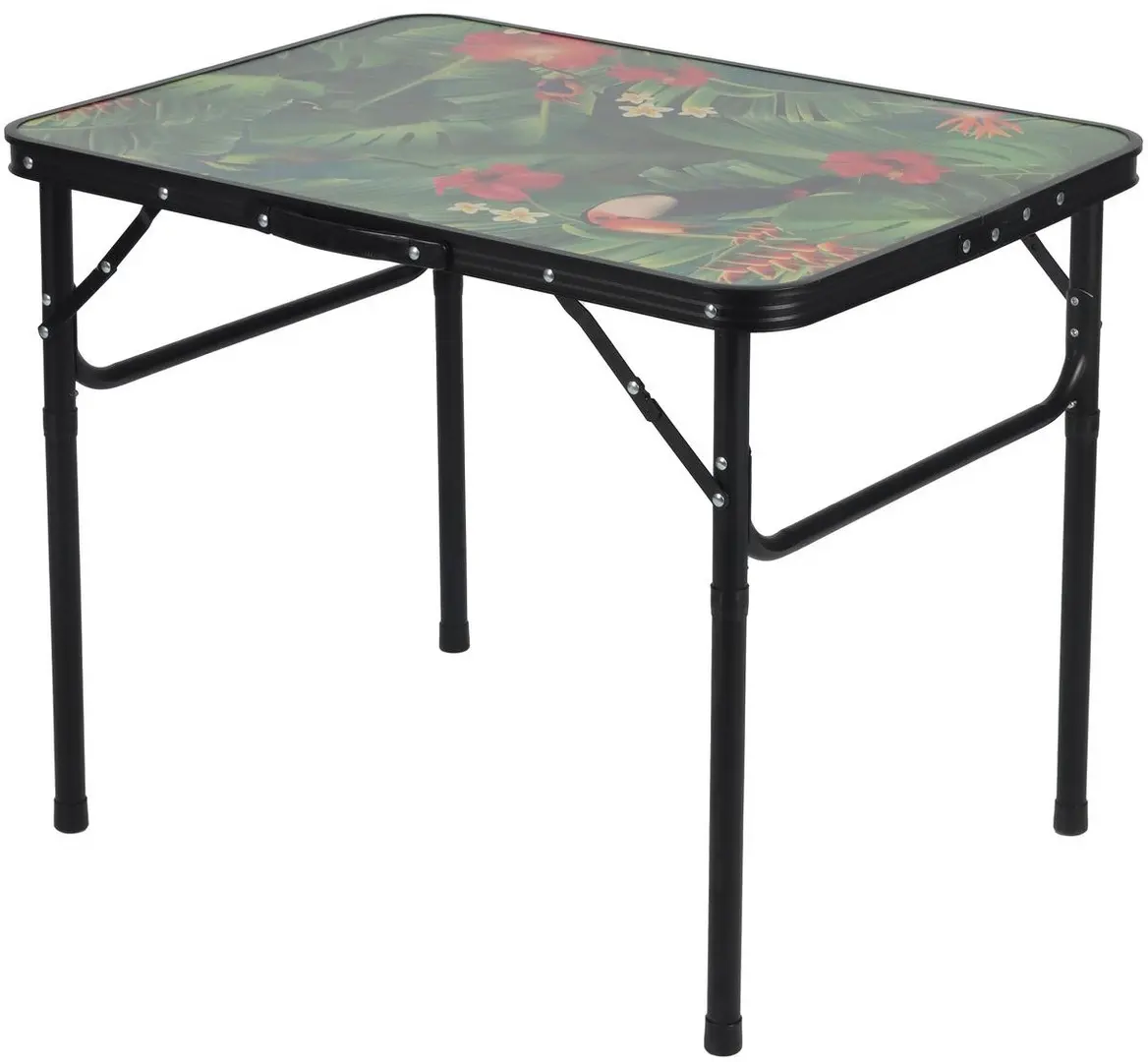 Складной садовый стол Enero camp 1066165 (Black/Flowers)