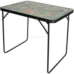 Складной стол Enero Camp 1066141 (Black/Flowers)