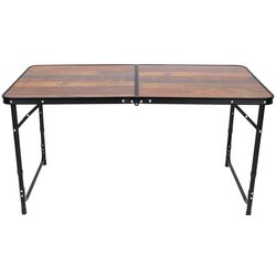 Стол складной Enero Camp 1055237 120x60x70/62/55 (Wood/Black) Thumb