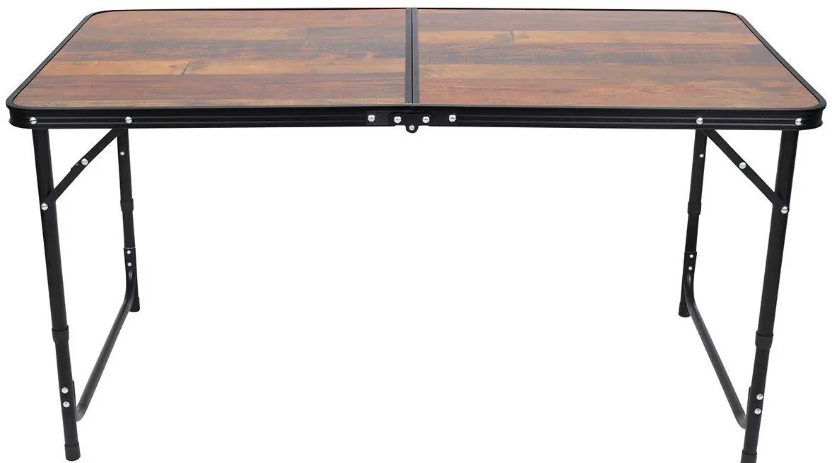 Стол складной Enero Camp 1055237 120x60x70/62/55 (Wood/Black) - 2