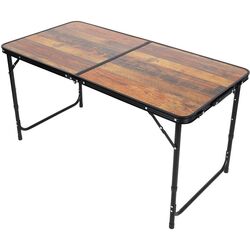 Стол складной Enero Camp 1055237 120x60x70/62/55 (Wood/Black) Thumb