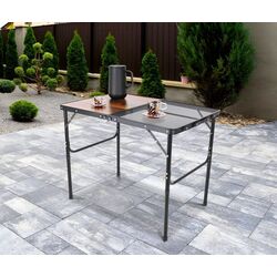 Стол складной Enero Camp 1055299 90x60x36/68 (Wood/Black)