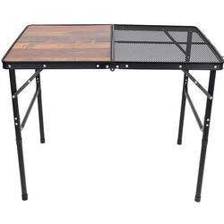 Стол складной Enero Camp 1055299 90x60x36/68 (Wood/Black) Thumb