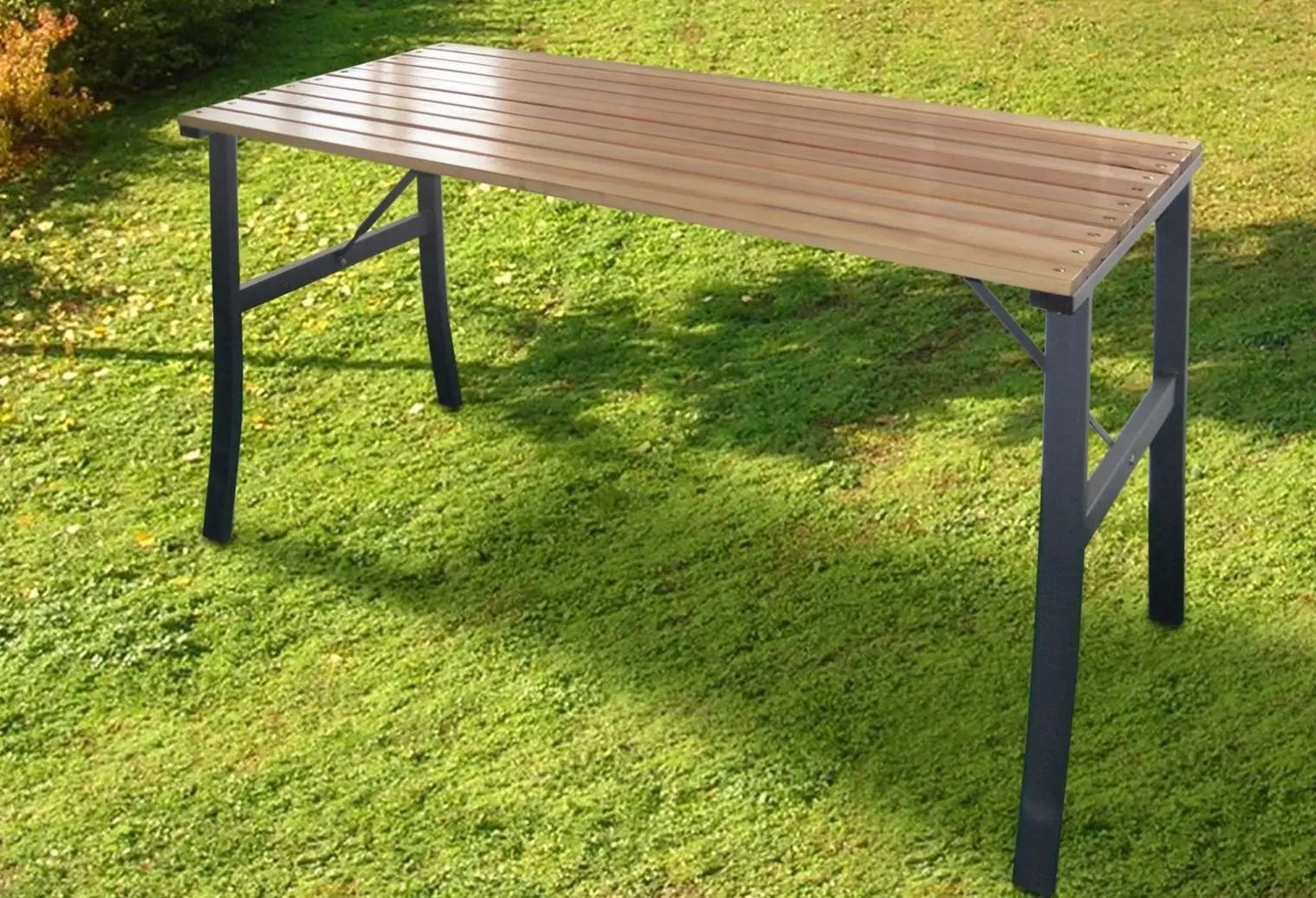 Masa GardenLine MEB6582 (Black/Brown)