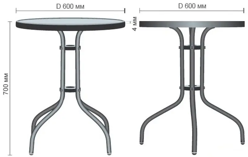 Masa GardenLine NEO5252 (Grey) - 3