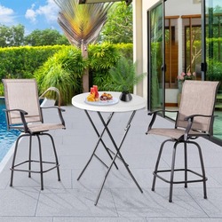 Барный стол складной GardenLine ZUM9620 (White/Silver) Thumb