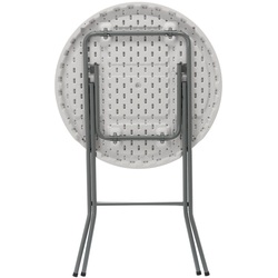 Барный стол складной GardenLine ZUM9620 (White/Silver) Thumb