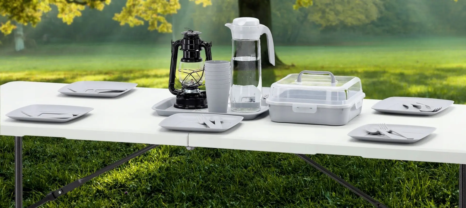 Masa pliabila GardenLine ZUM2514 (White)