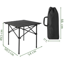 Masa pliabila Gardlov 27294 (Black) Thumb