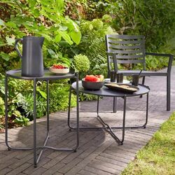 Masa GoodHome Nova Ebony 46cm (Anthracite) Thumb