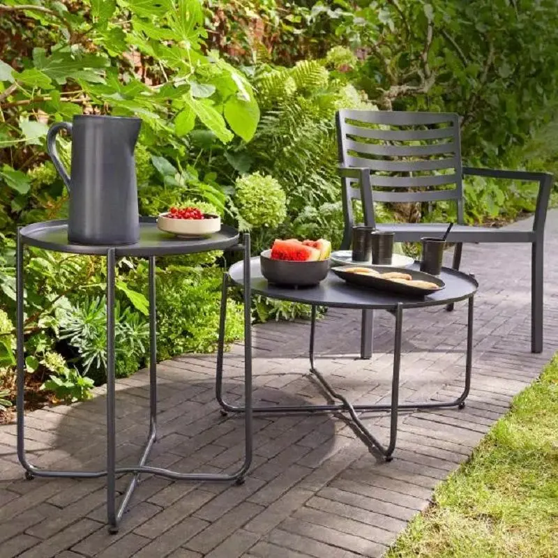 Masa GoodHome Nova Ebony 46cm (Anthracite)