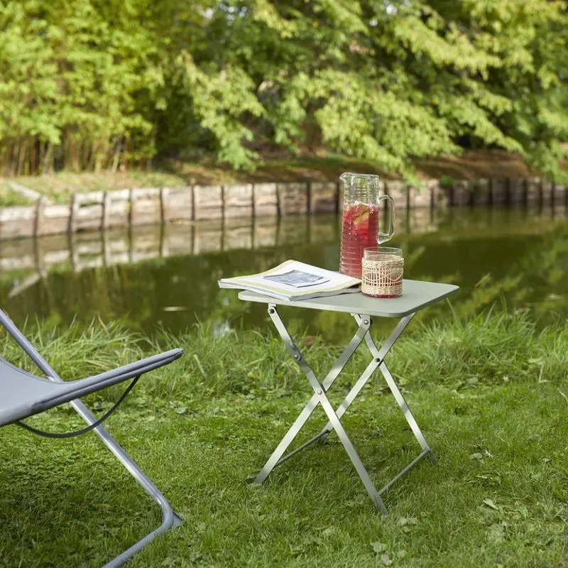 Masa pliabila GoodHome Saba 40x40 (Cream)