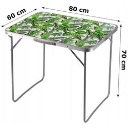 Masa pliabila Gotel L71B (Green/White) Thumb