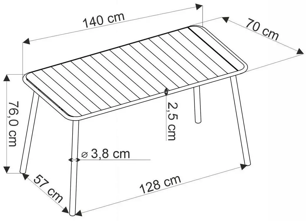 Стол Halmar Bosco (White)