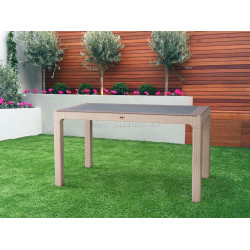 Стол Heniver Rattan Table 140x80 (Cappuccino)