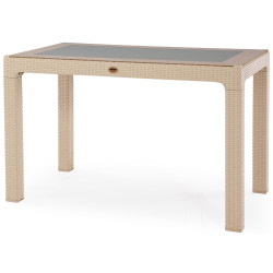 Masa Heniver Rattan Table 150x90 (Cappuccino) Thumb