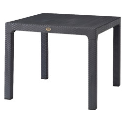 Стол Heniver Rattan Table 90x90 (Anthracite) Thumb