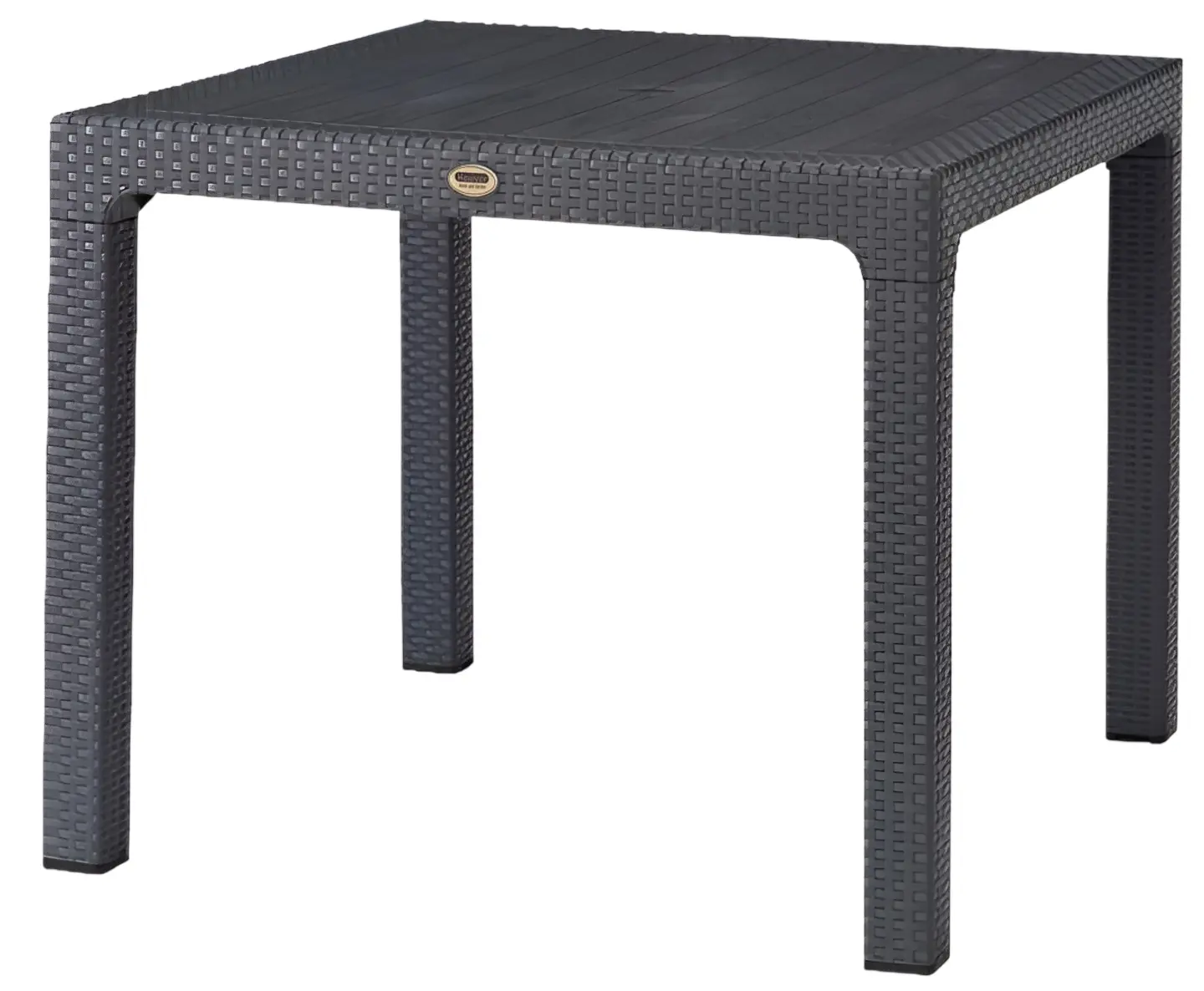 Стол Heniver Rattan Table 90x90 (Anthracite) - 2