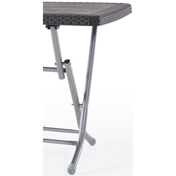 Masa plianta Heniver Rattan Table Metal 2K 120x70 (Anthracite) Thumb