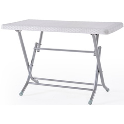 Masa plianta Heniver Rattan Table Metal 2K 120x70 (White) Thumb