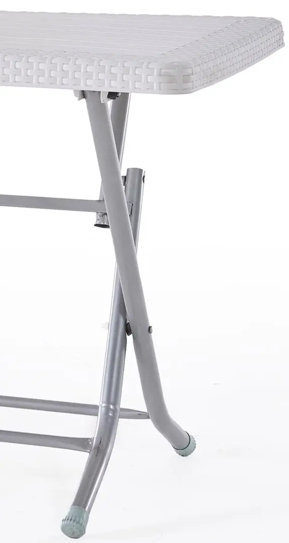 Masa plianta Heniver Rattan Table Metal 2K 120x70 (White)