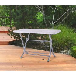 Стол складной Heniver Rattan Table Metal 2K 120x70 (White)