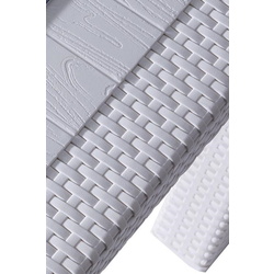 Masa Heniver Rattan Table 120x70 (White) Thumb