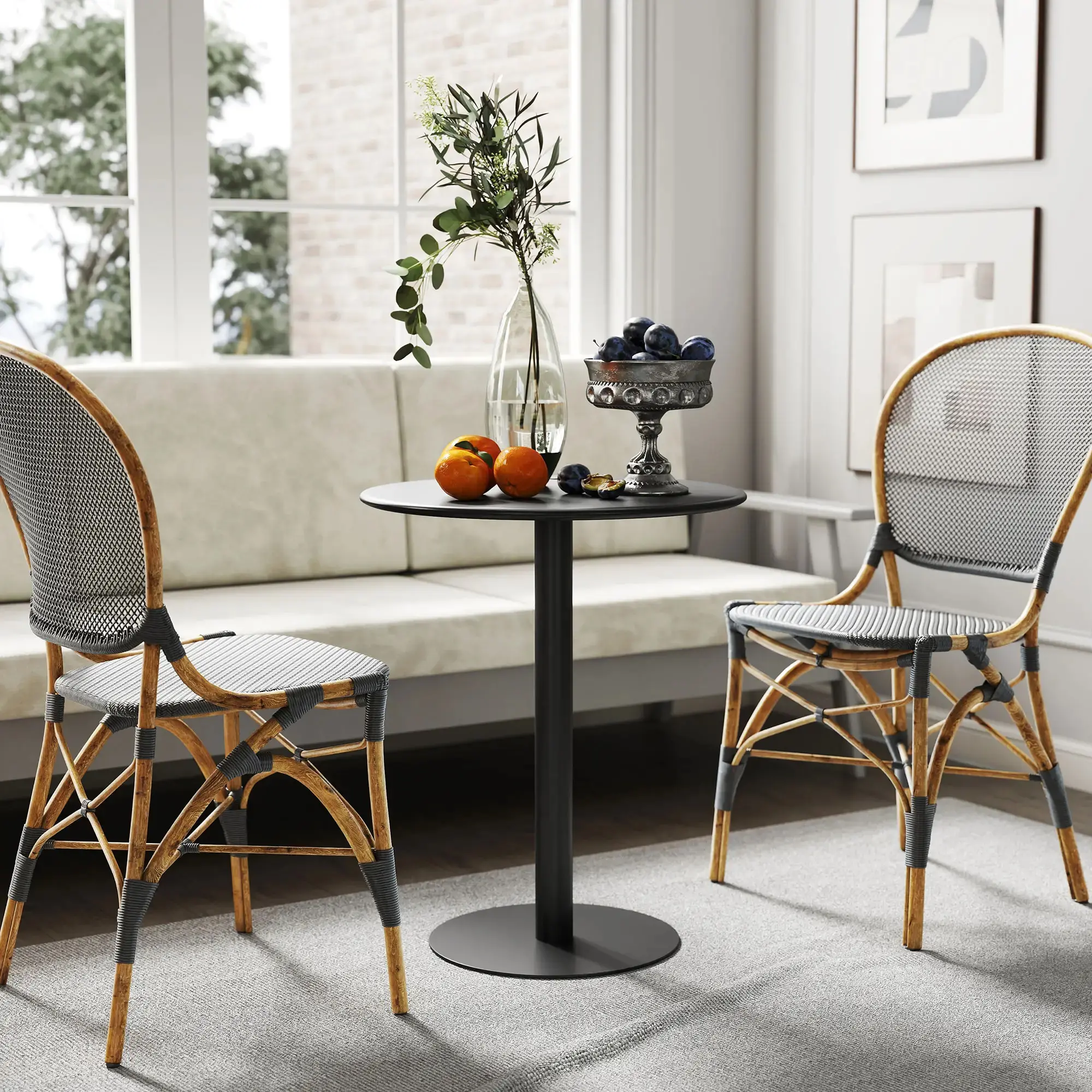 Masa Homcom 83A-244V00BK (Black) - 5