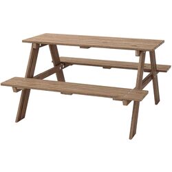 Masa pentru copii Ikea Reso picnic (Vopsit Gri-Maro)