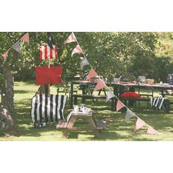 Masa pentru copii Ikea Reso picnic (Vopsit Gri-Maro) Thumb