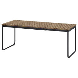 Садовый стол Ikea Vasman 135/190x74 (Светло-коричневый) Thumb