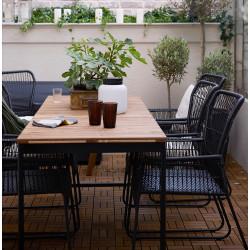 Садовый стол Ikea Vasman 135/190x74 (Светло-коричневый) Thumb