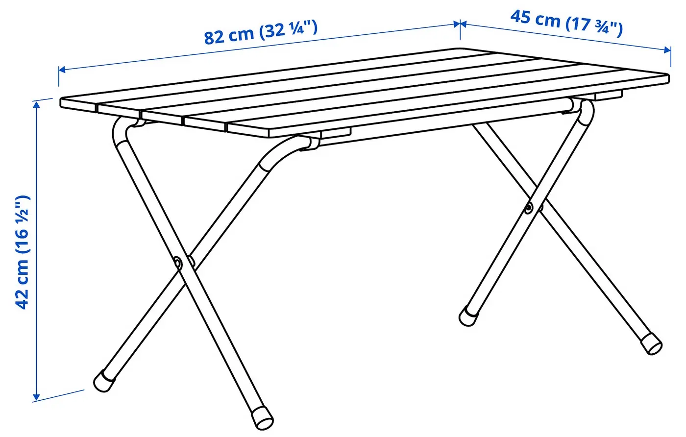 Складной стол Ikea Soluppgang 82 см (Эвкалипт) - 4