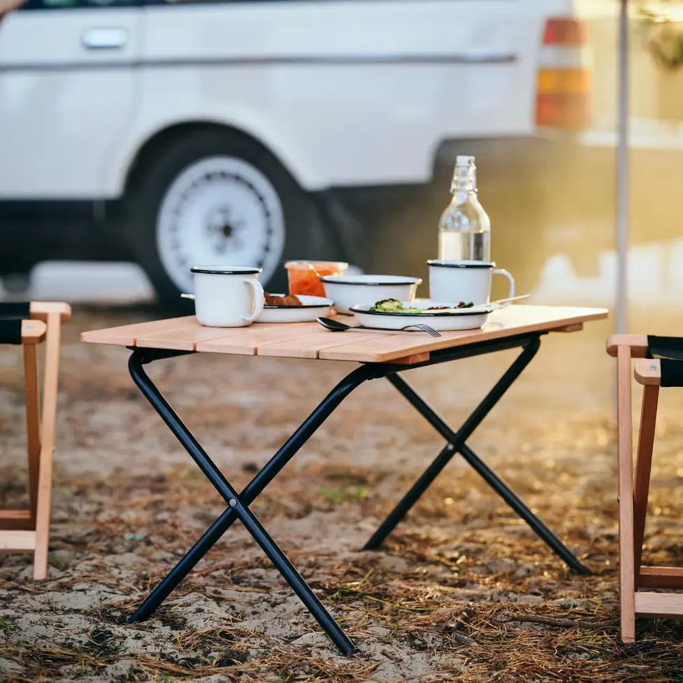 Складной стол Ikea Soluppgang 82 см (Эвкалипт)
