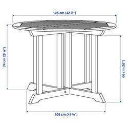 Стол Ikea Bondholmen 108 (Бело-бежевый) Thumb