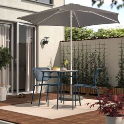 Стол Ikea Duvskar 76x63 (Черно-синий) Thumb