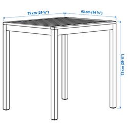 Masa Ikea Nammaro 75x63 (Maro Deschis Vopsit) Thumb
