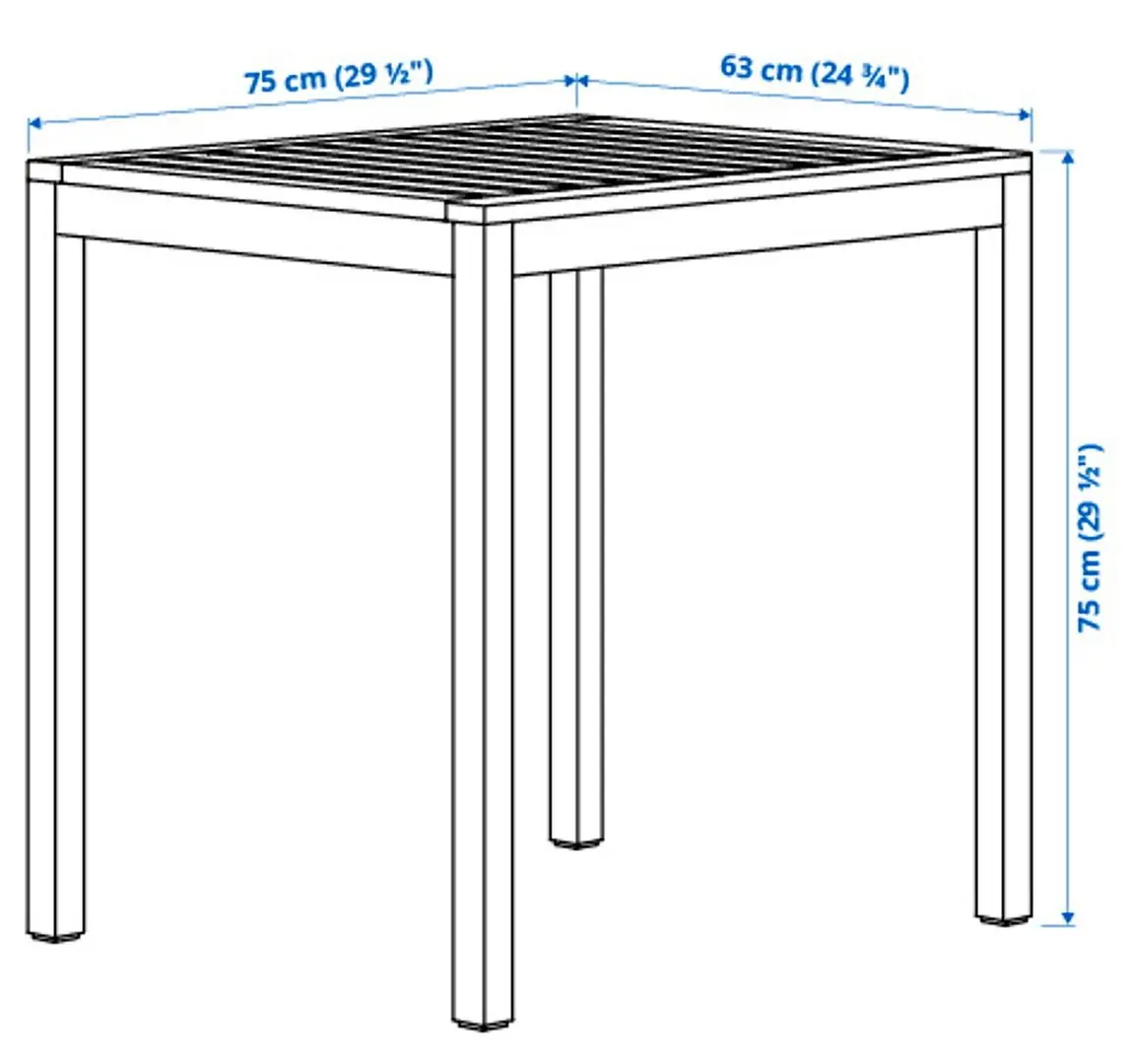 Masa Ikea Nammaro 75x63 (Maro Deschis Vopsit)