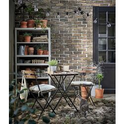 Masa Ikea Tarno 55x54 (Negru/Maro Deschis Vopsit) Thumb