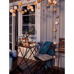 Masa Ikea Tarno 55x54 (Negru/Maro Deschis Vopsit) Thumb