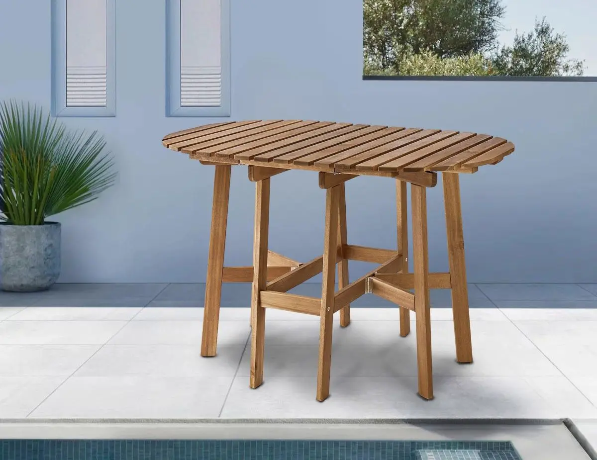 Masa extensibila Ikea Askholmen 110x60 (Maro Inchis)