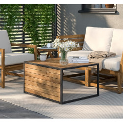 Masa de gradina Ikea Hakanskar 80x64 (Maro deschis)