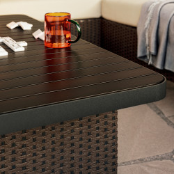 Стол садовый Ikea Vittskar 110x58 (Темно-серый) Thumb