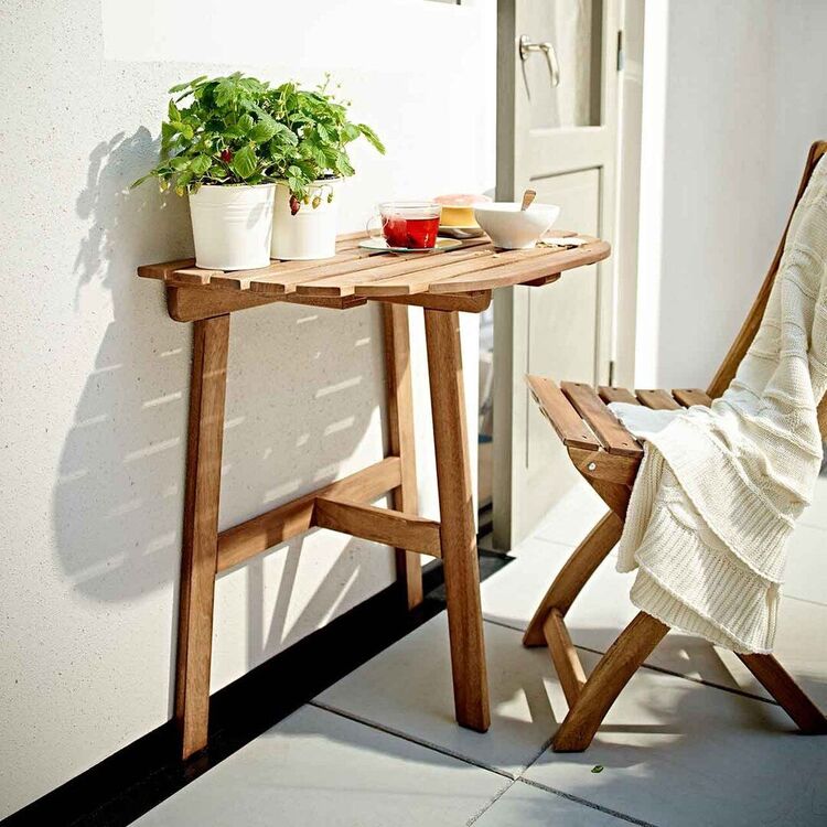 Masa plianta Ikea Askholmen 70x44 (Maro Inchis)