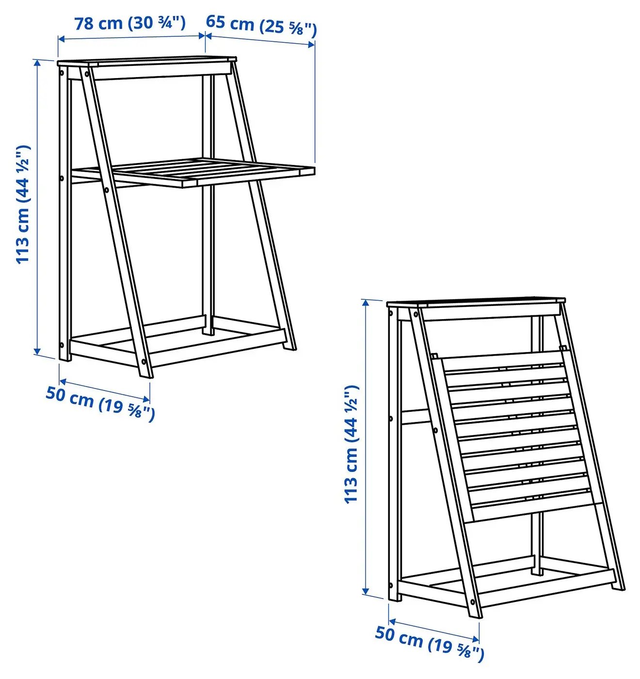 Стол складной Ikea Djupon (Коричневый) - 9