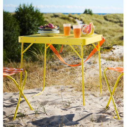 Стол складной Ikea Strandon 70x55 (Неоновый желтый)