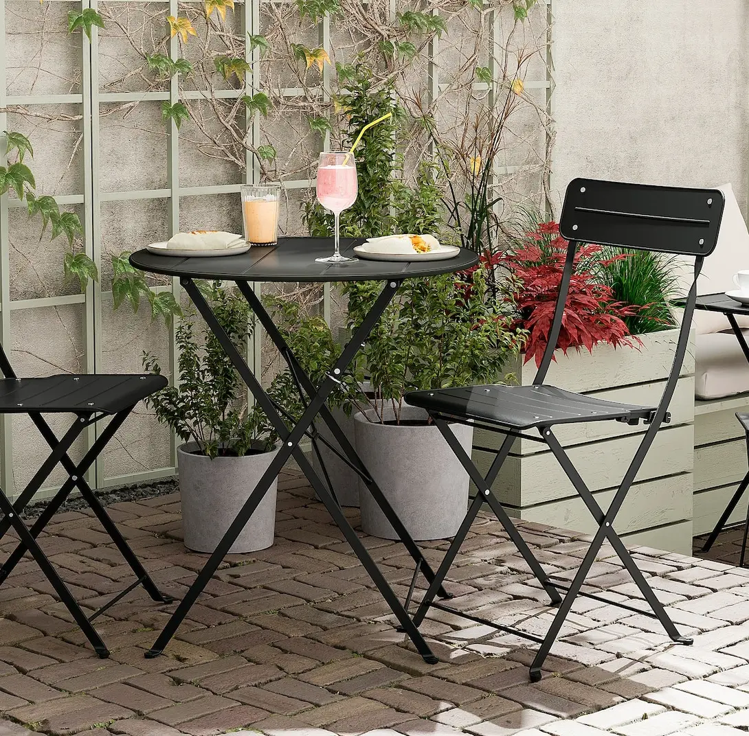 Стол складной Ikea Sundso 65 (Антрацит)