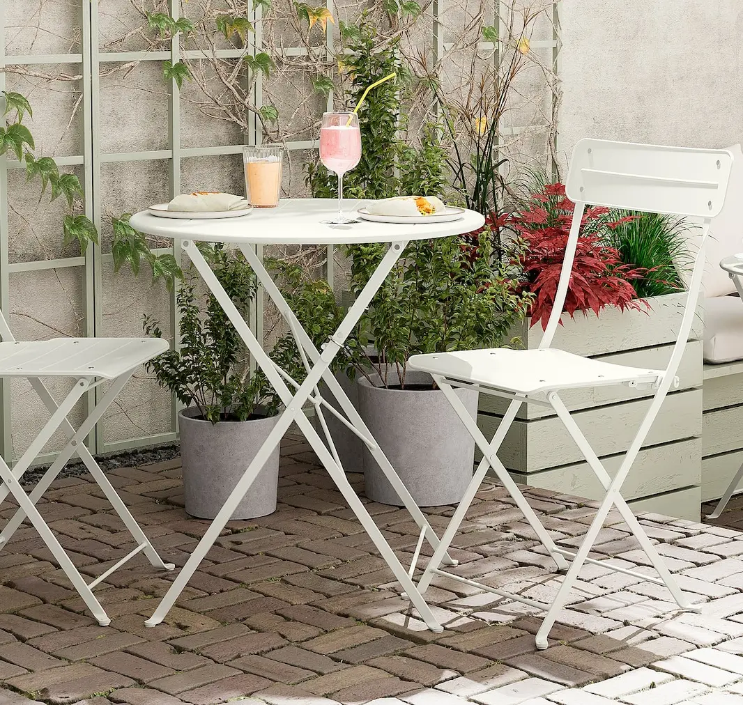 Стол складной Ikea Sundso 65 (Грязно-белый)