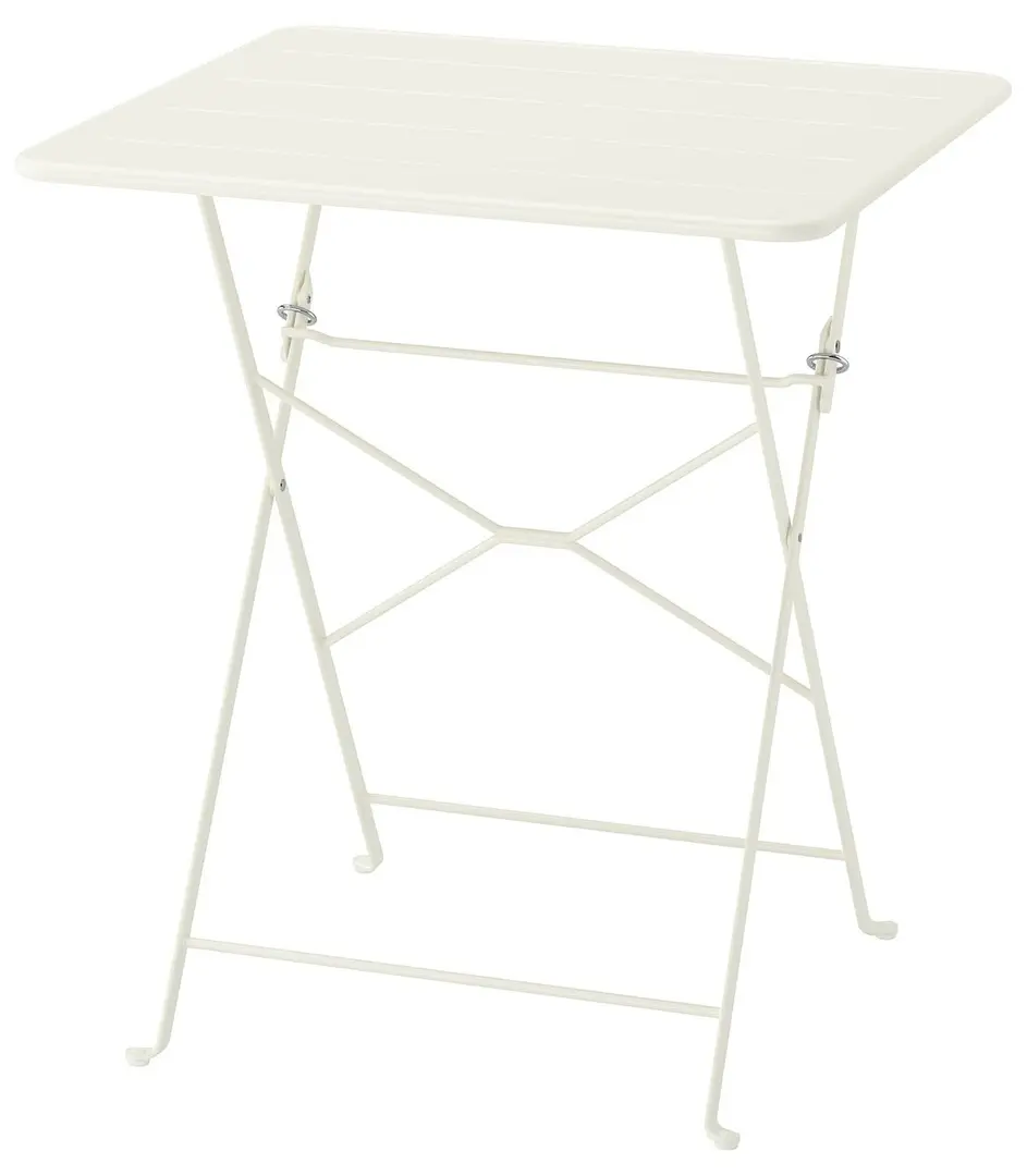 Masa pliabila Ikea Sundso 65x65 (Alb murdar)